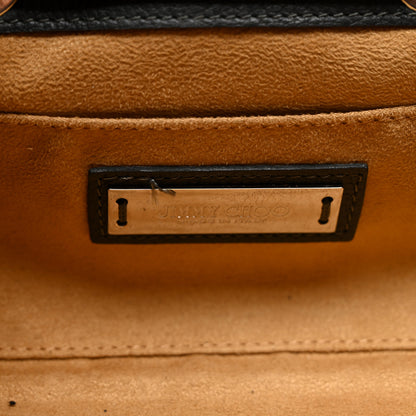 Jimmy Choo Grainy Calfskin Small Rosalie Satchel Grey 10 of 11
