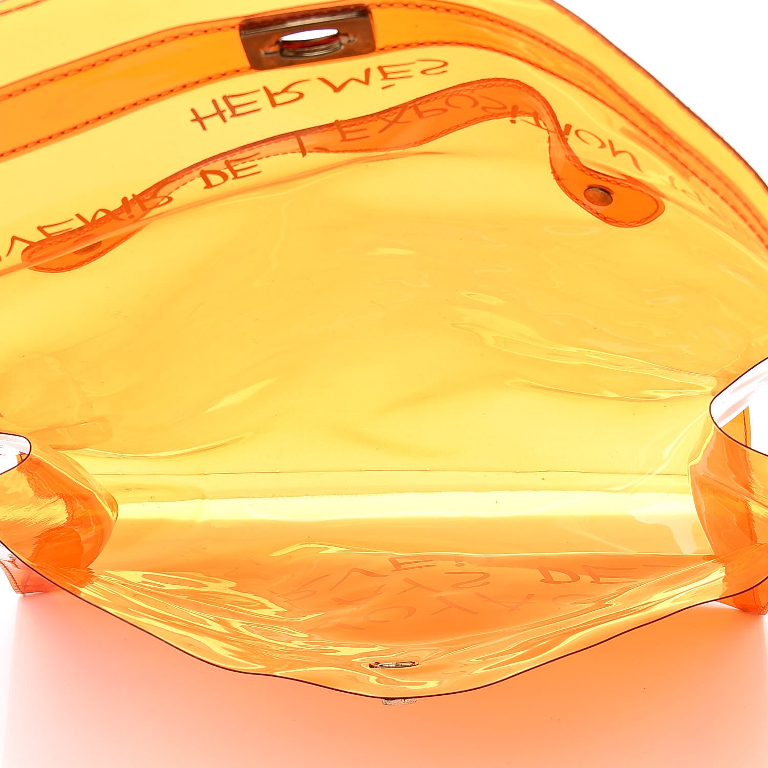Hermes Vinyl Souvenir De L'Exposition Kelly Orange 5 of 14