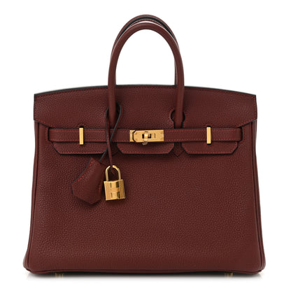 Hermes Togo Birkin 25 Rouge H 1 of 11