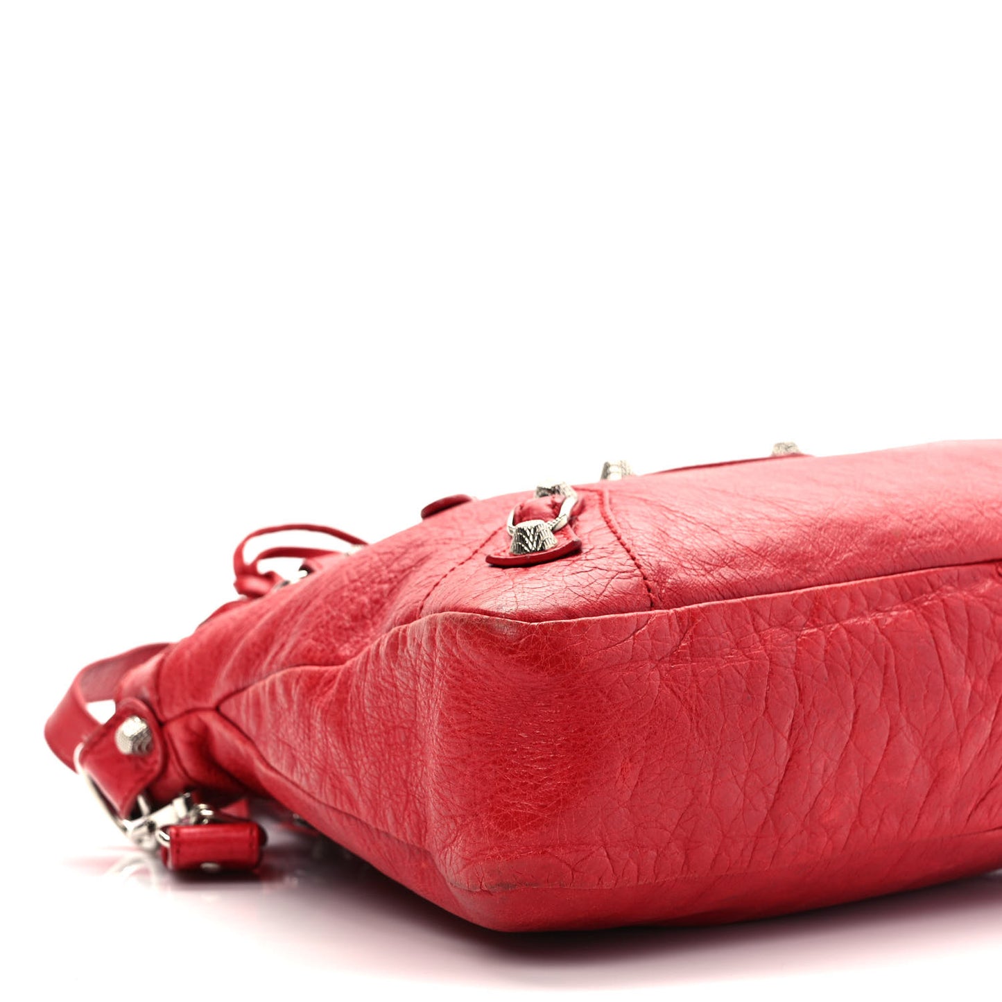 Agneau Giant 12 Silver Hardware Town Rouge Coquelicot