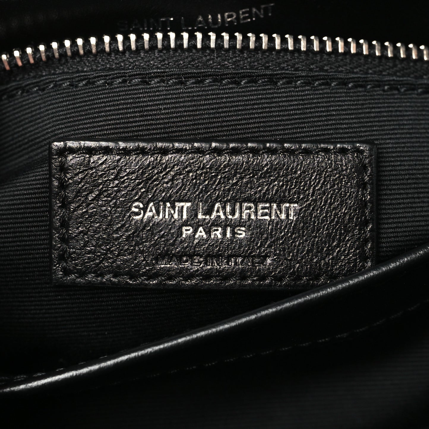 Calfskin Y Quilted Monogram Toy Loulou Crossbody Bag Black