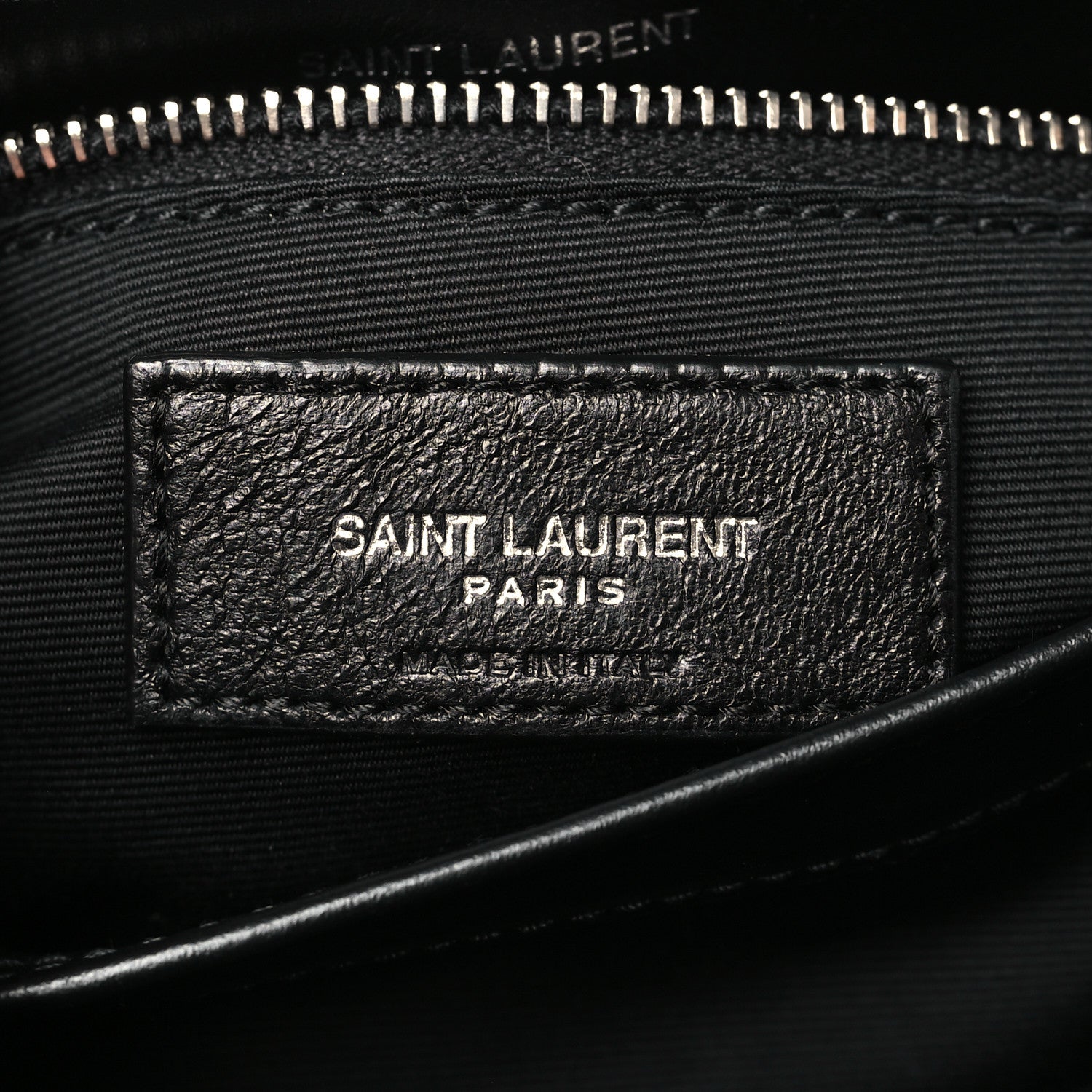 Saint Laurent Calfskin Y Quilted Monogram Toy Loulou Crossbody Bag Black 5 of 11