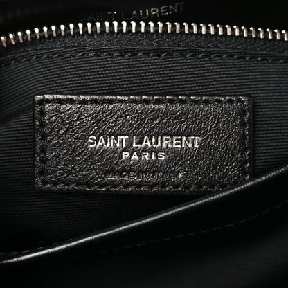 Saint Laurent Calfskin Y Quilted Monogram Toy Loulou Crossbody Bag Black 5 of 11