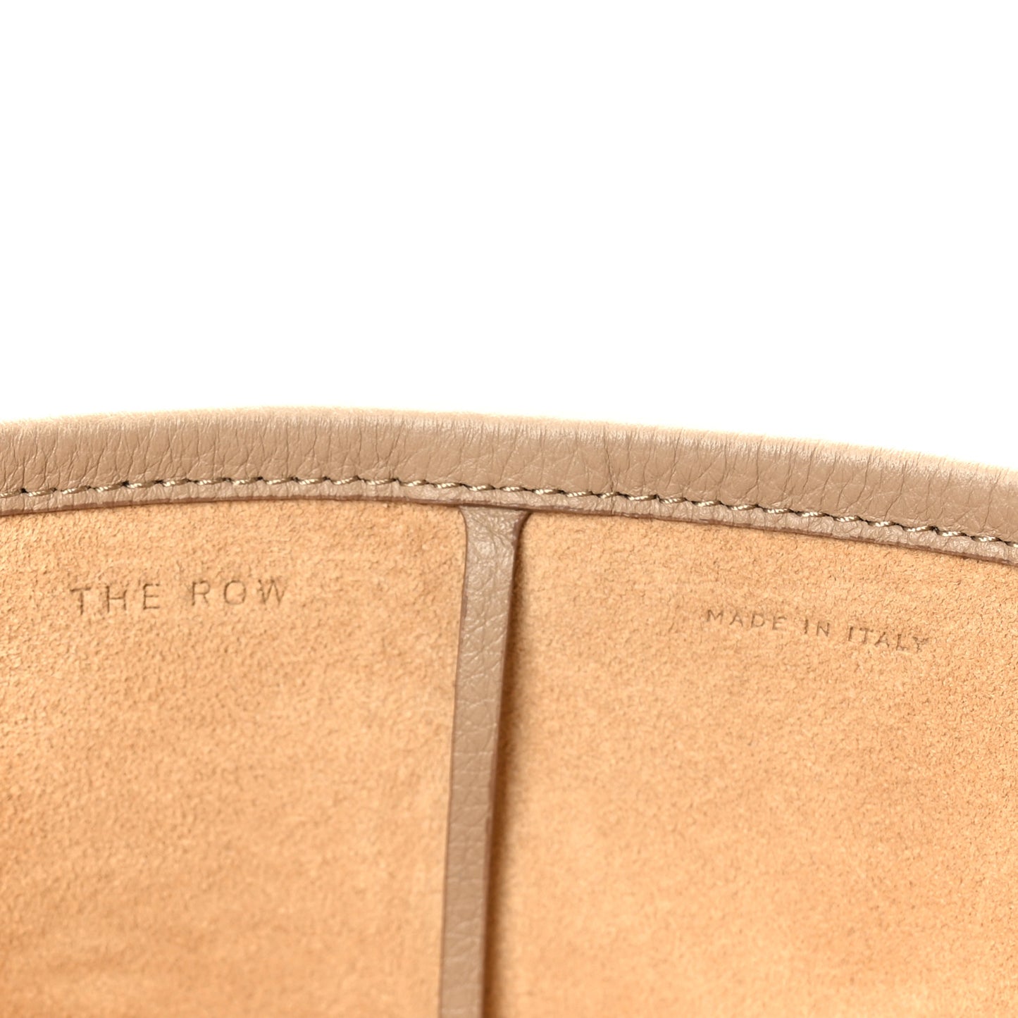 Grained Calfskin Medium N/S Park Tote Dark Taupe