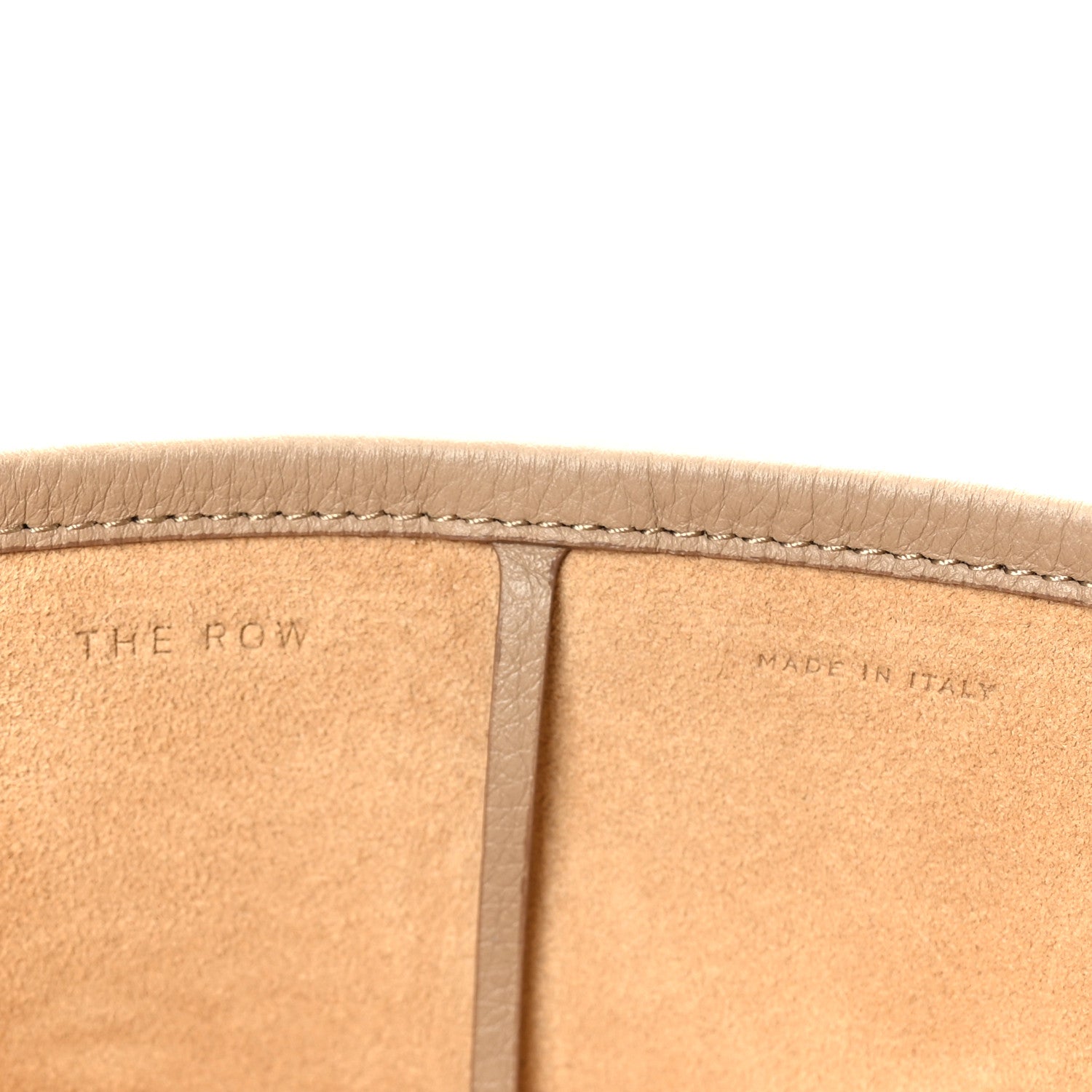 The Row Grained Calfskin Medium N/S Park Tote Dark Taupe 6 of 8