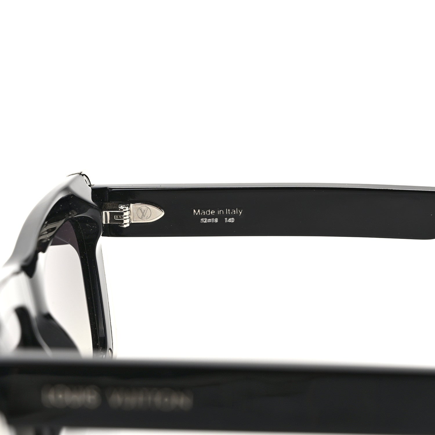 Louis Vuitton Acetate LV Fame Cat Eye Sunglasses z1776w Black 6 of 8