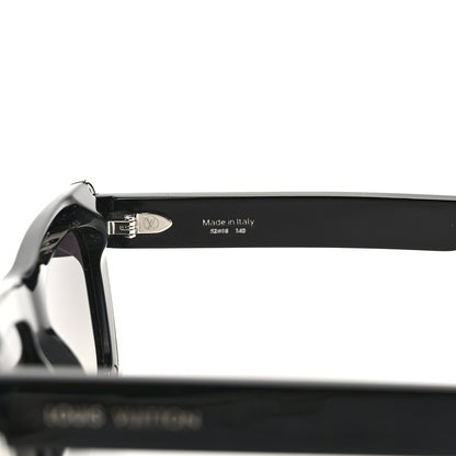 Louis Vuitton Acetate LV Fame Cat Eye Sunglasses z1776w Black 6 of 8