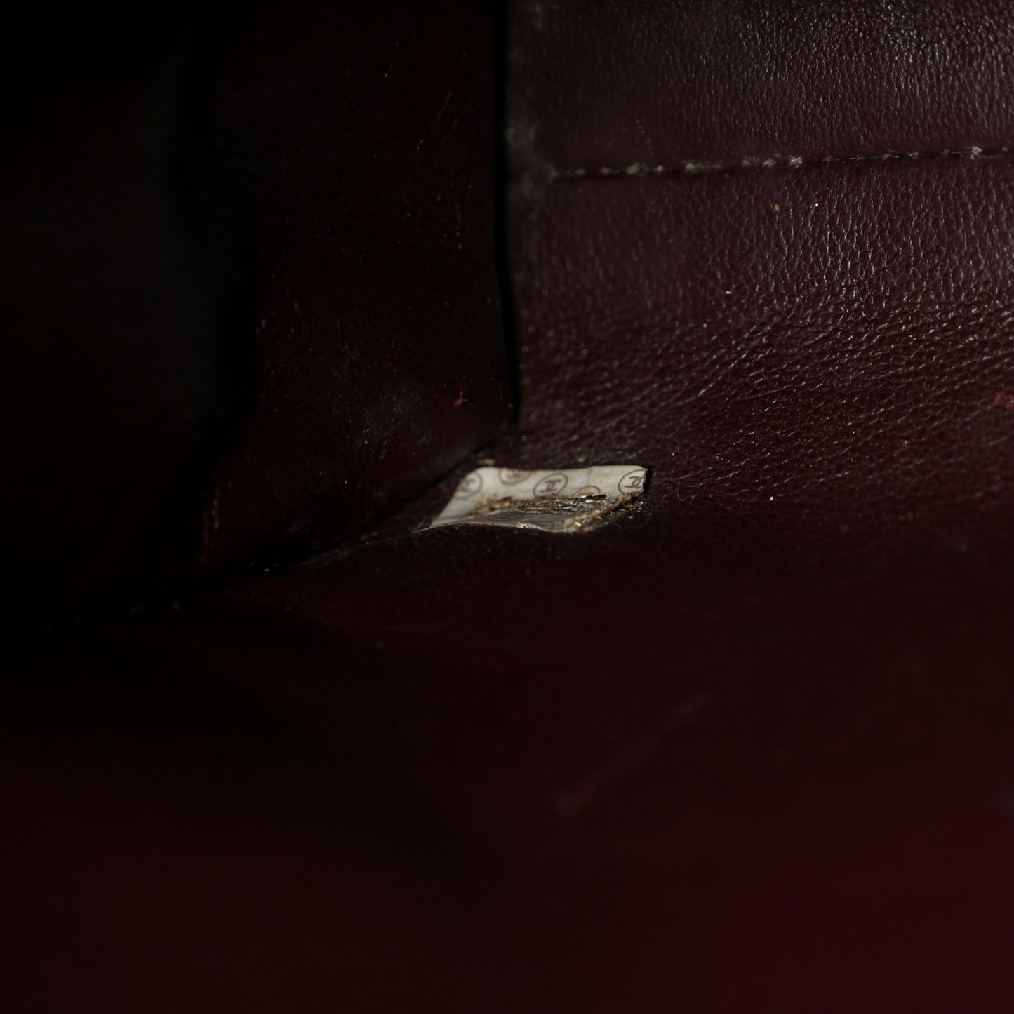 Caviar Quilted Briefcase Laptop Bag Burgundy