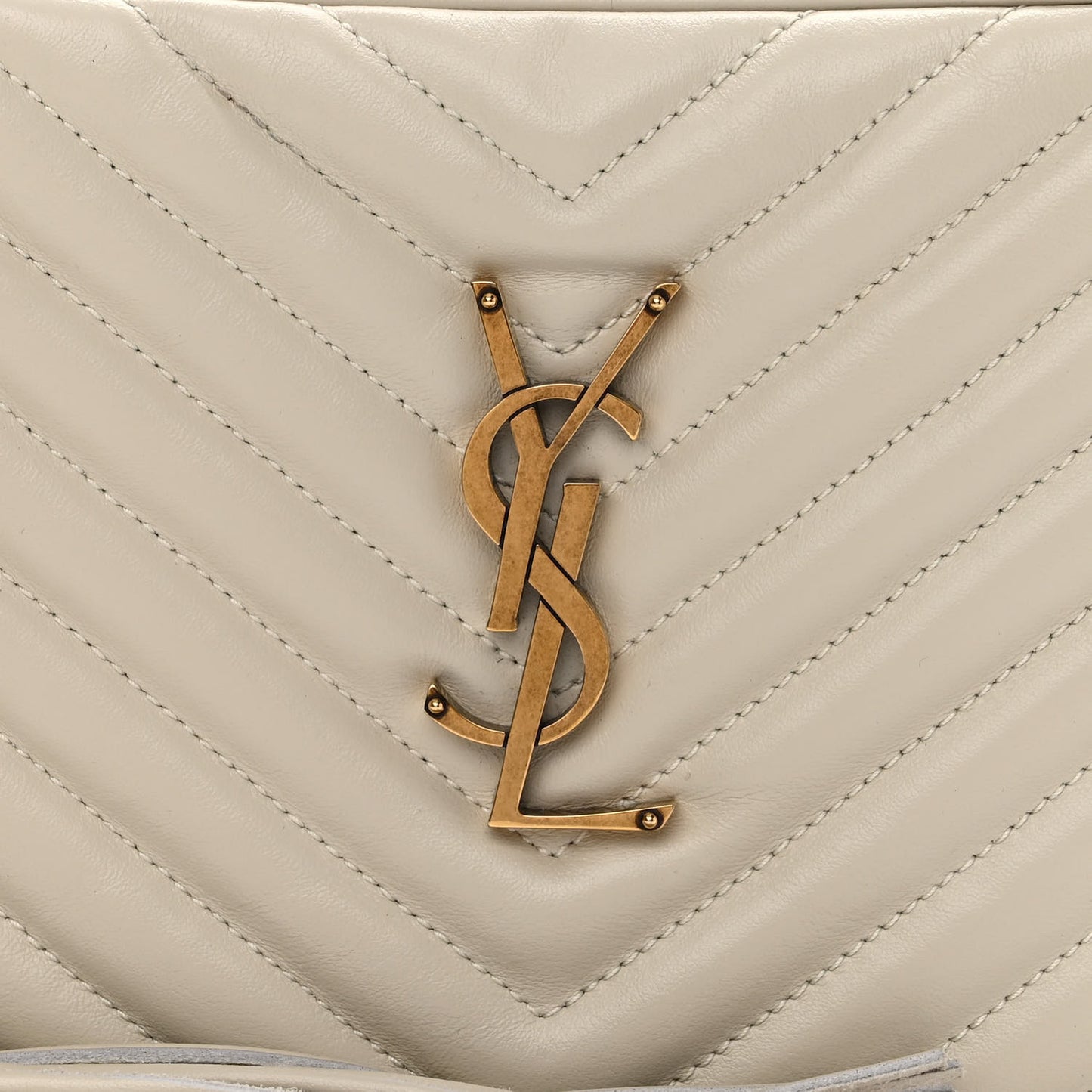 Calfskin Matelasse Monogram Lou Camera Bag Crema Soft
