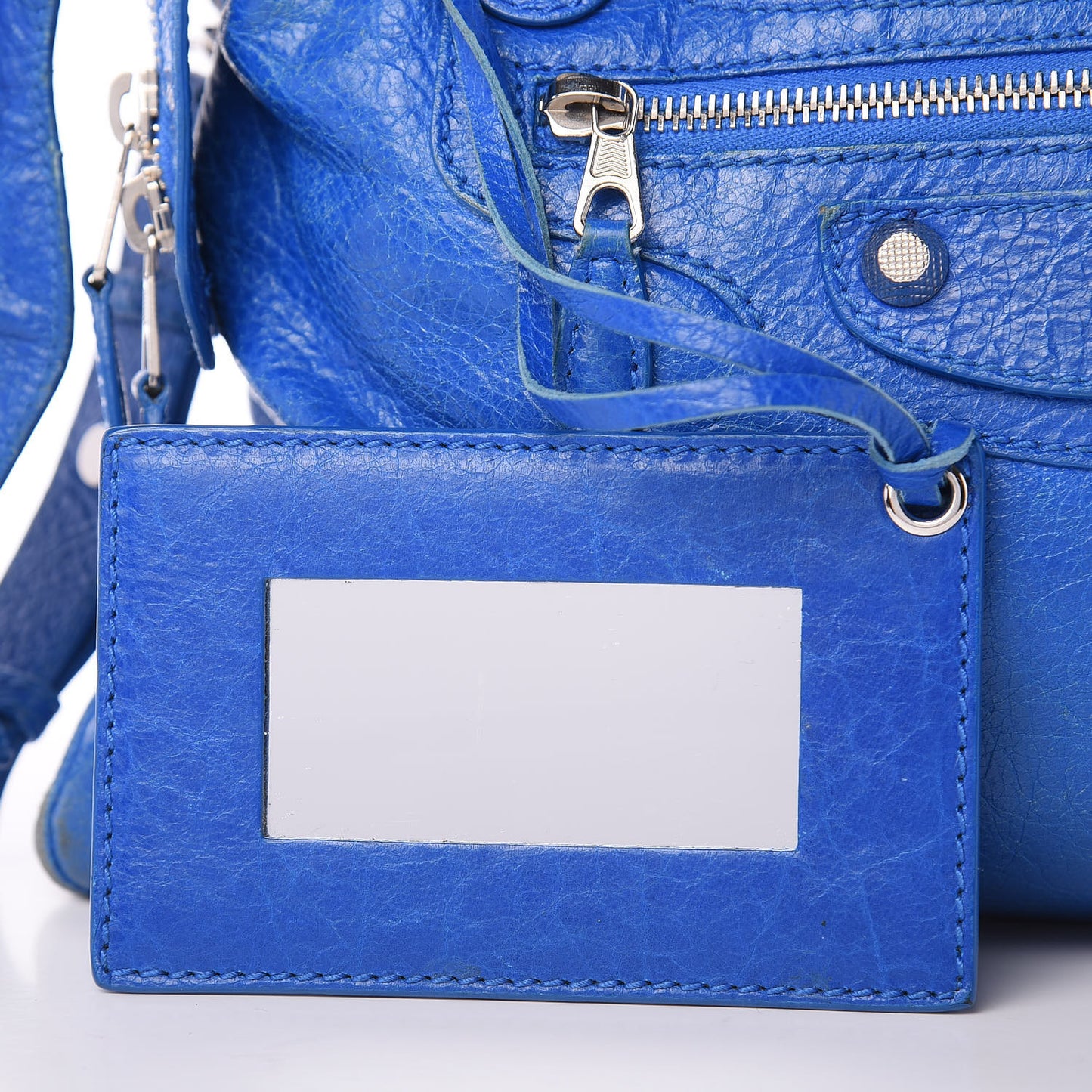 Agneau Giant 12 Silver Hardware Town Bleu Lazuli