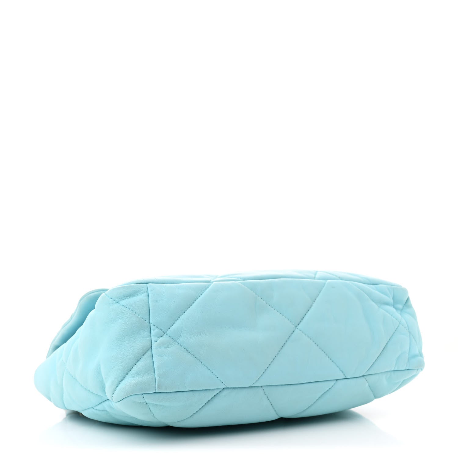 Chanel Lambskin Quilted Large Chanel 19 Flap Light Blue 4 of 13