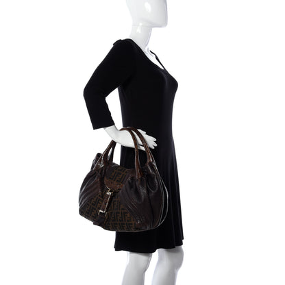 Fendi Zucca Nappa Nuvolata Vitello Tortuga Spy Tobacco Moro 2 of 9