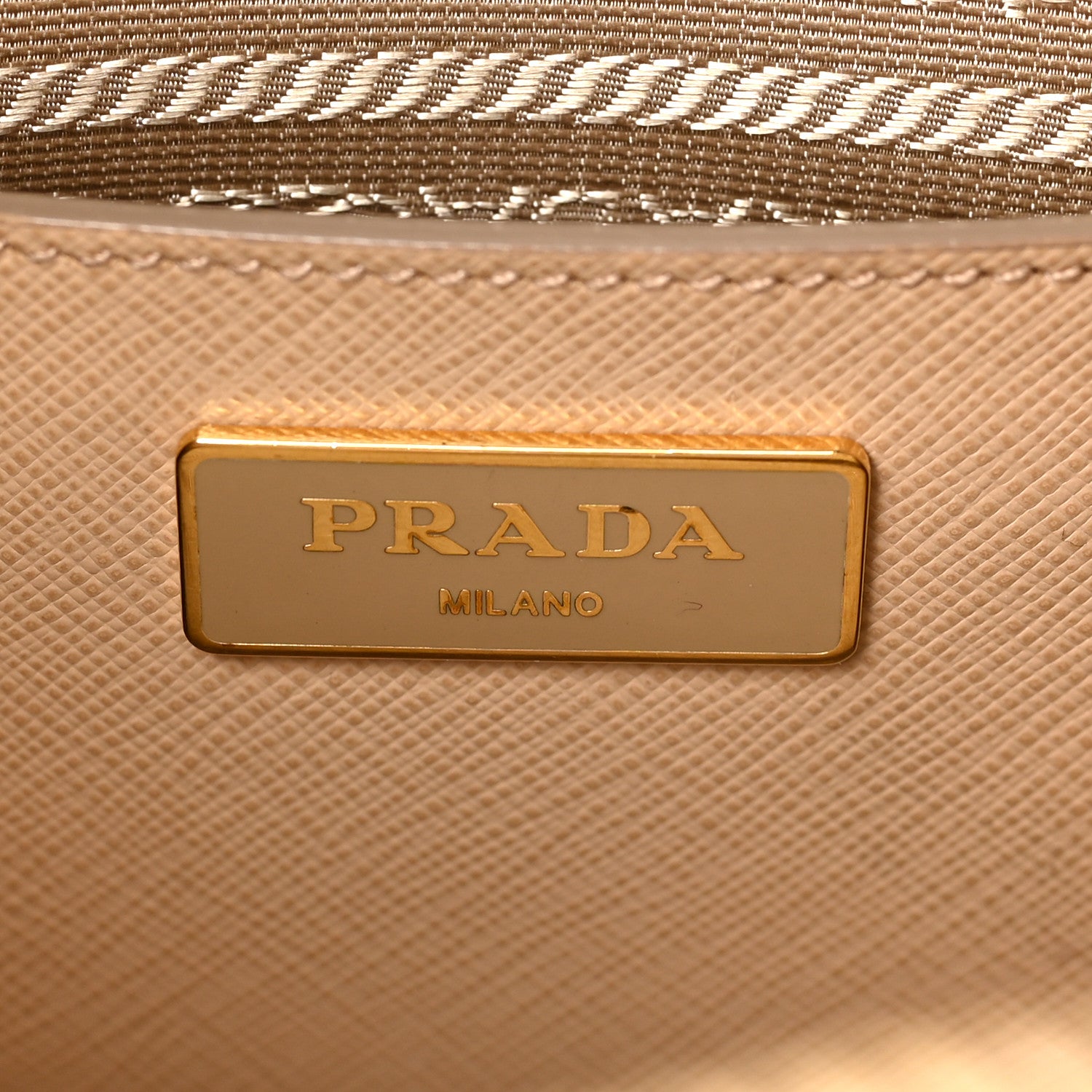 Prada Saffiano Lux Medium Promenade Tote Sabbia 6 of 8
