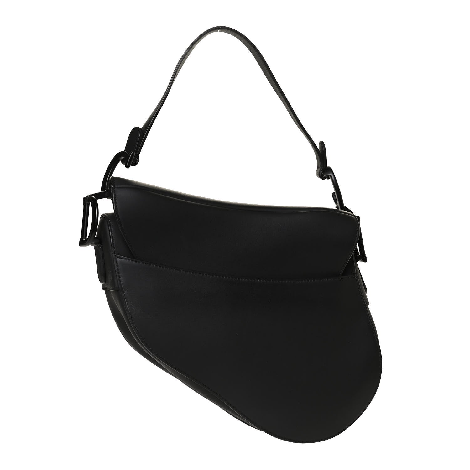 Christian Dior Ultra Matte Calfskin Saddle Bag Black 3 of 12