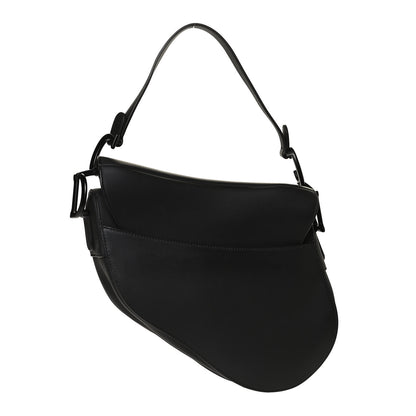 Christian Dior Ultra Matte Calfskin Saddle Bag Black 3 of 12