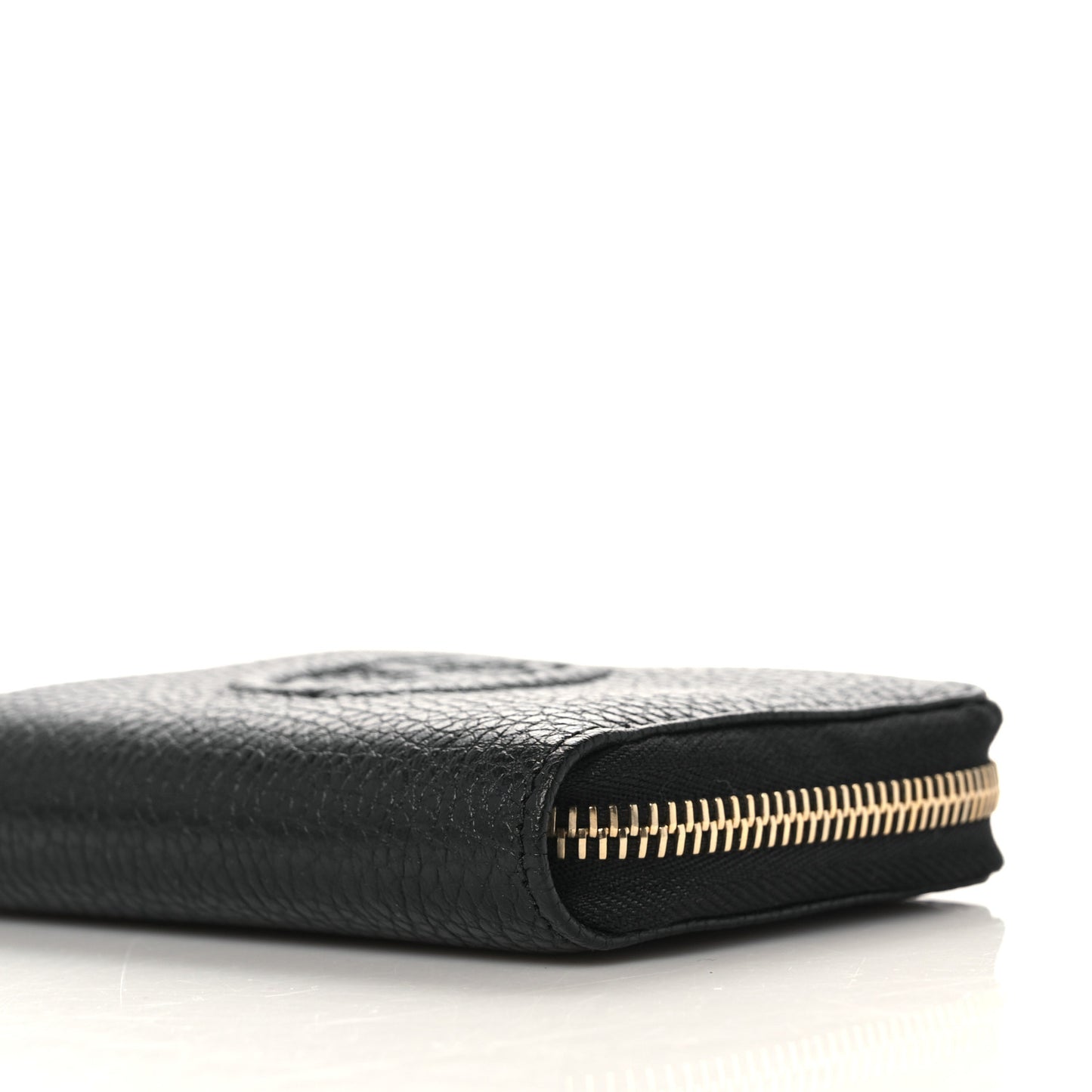 Monogram Suede Embossed Whisper PM Kohl