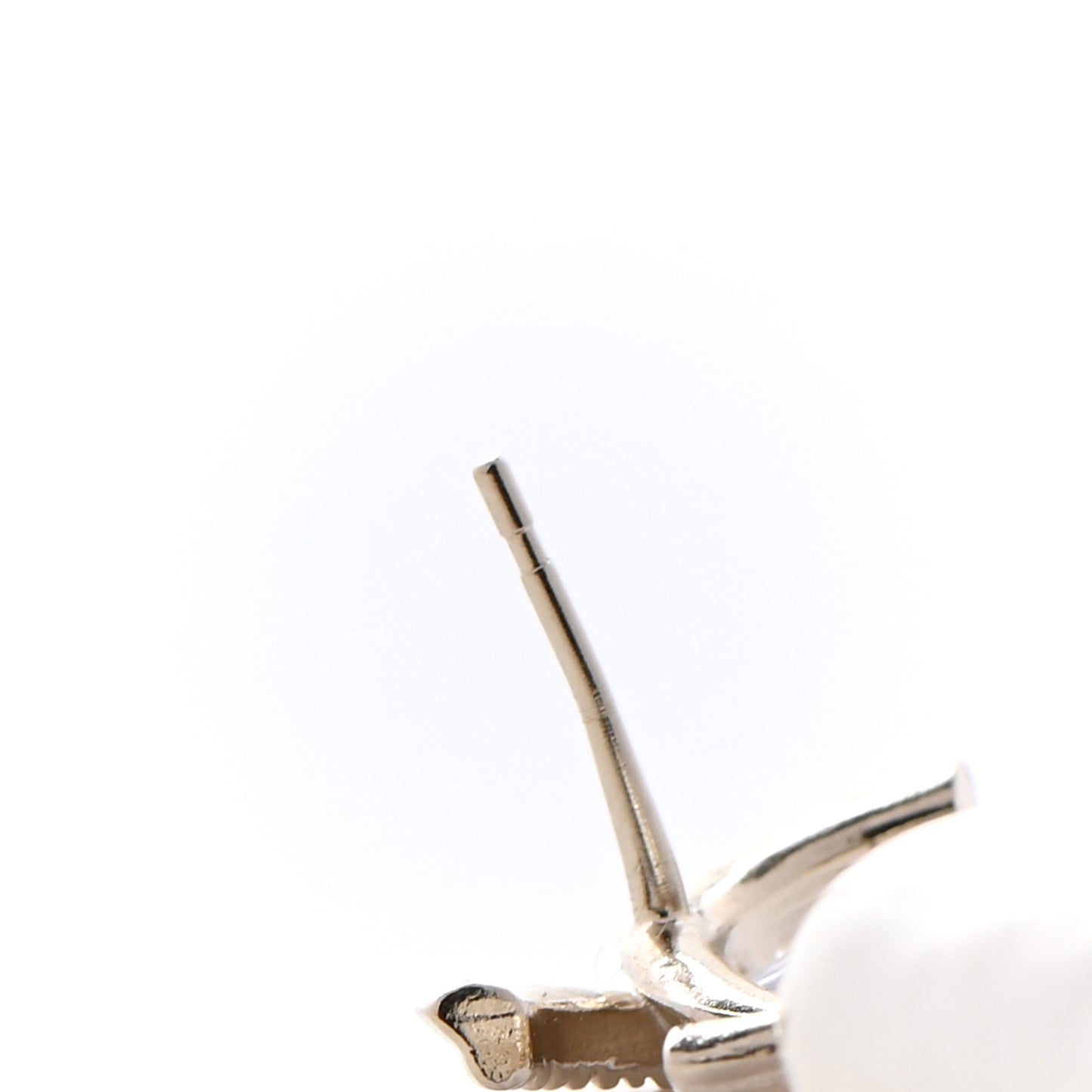 Pearl CC Heart Drop Earrings Gold