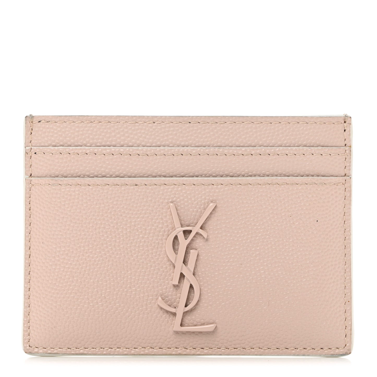 Grain De Poudre Monogram Credit Card Case Rose