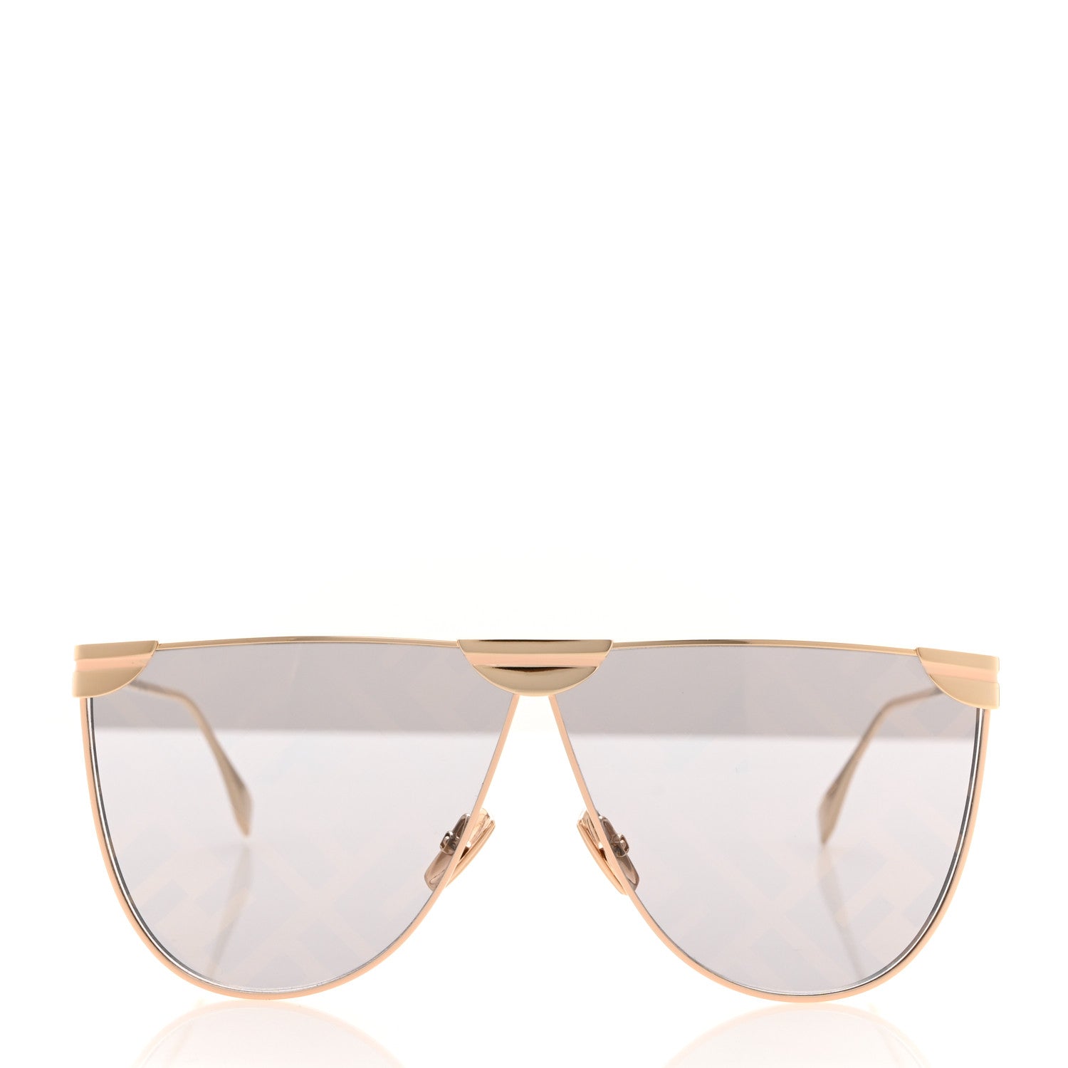 Fendi FF Fabulous 2.0 Shield Sunglasses FF 0467/S Gold 2 of 8