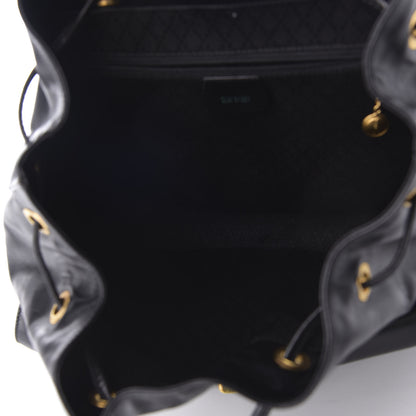 Gucci Calfskin Bamboo Backpack Black 4 of 12