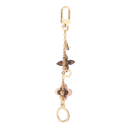Louis Vuitton Brass Monogram Blooming Flowers Bag Charm Key Holder Rose Ballerine 3 of 3