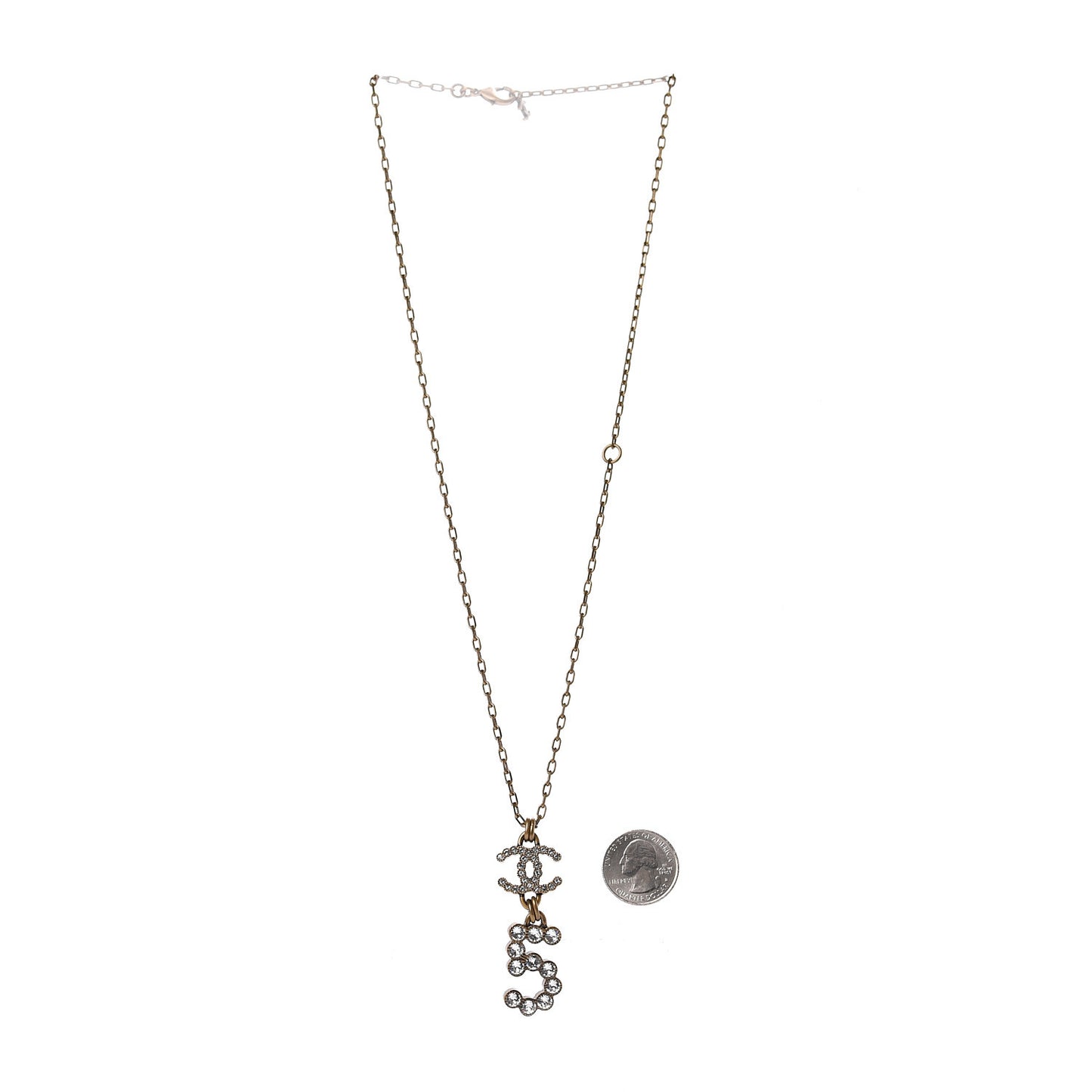 Crystal City of Light CC Necklace Pendant Gold