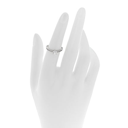 Tiffany Platinum Diamond .49ct Square Cushion Cut Engagement Ring 52 6 2 of 5