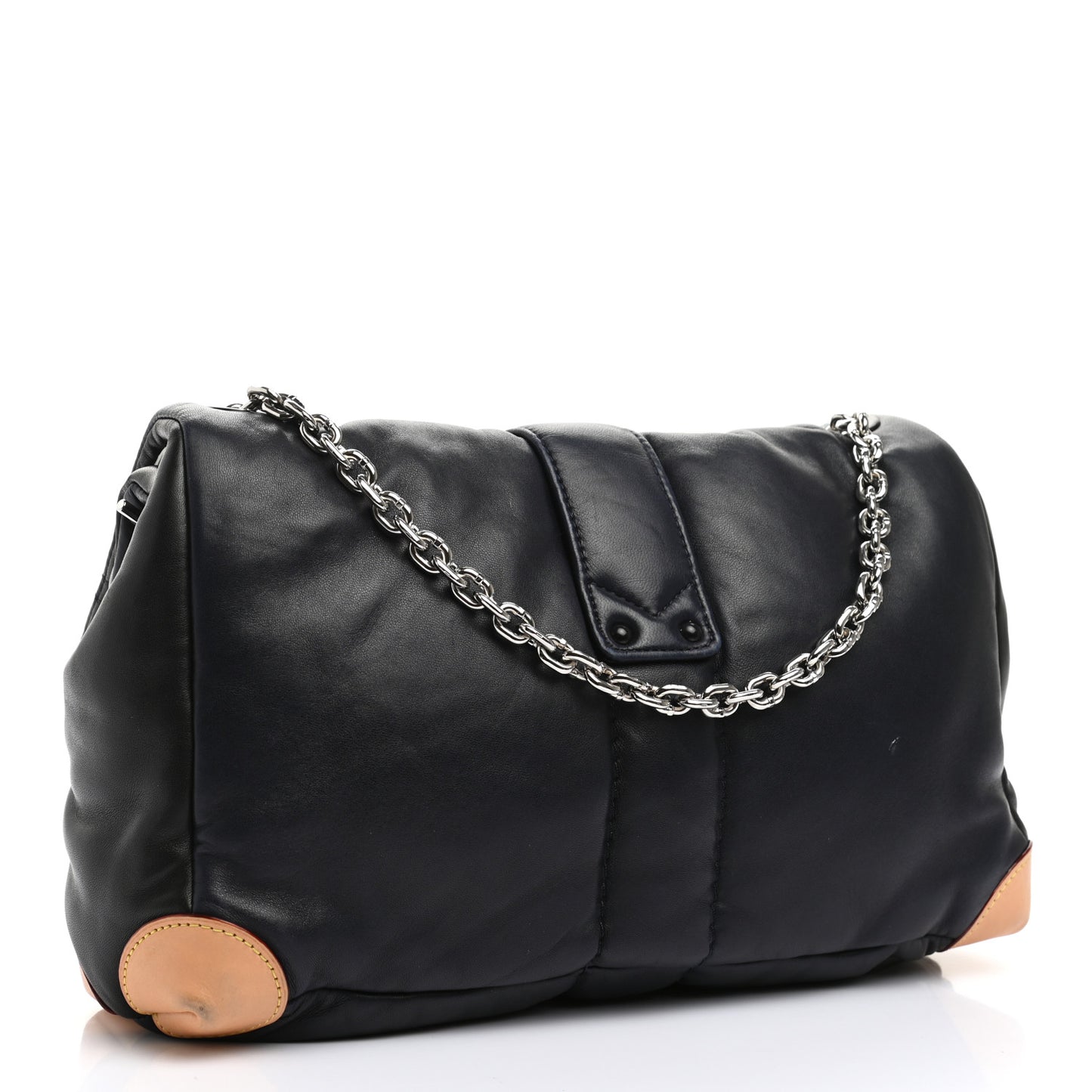 Lambskin Cloud Clutch GM Black