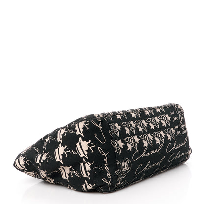 Chanel Canvas Camellia Flower Tote Black 4 of 11