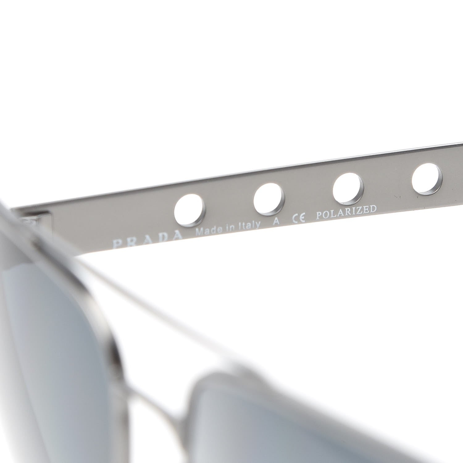 Prada Aviator Sunglasses SPR 51R Silver 7 of 8