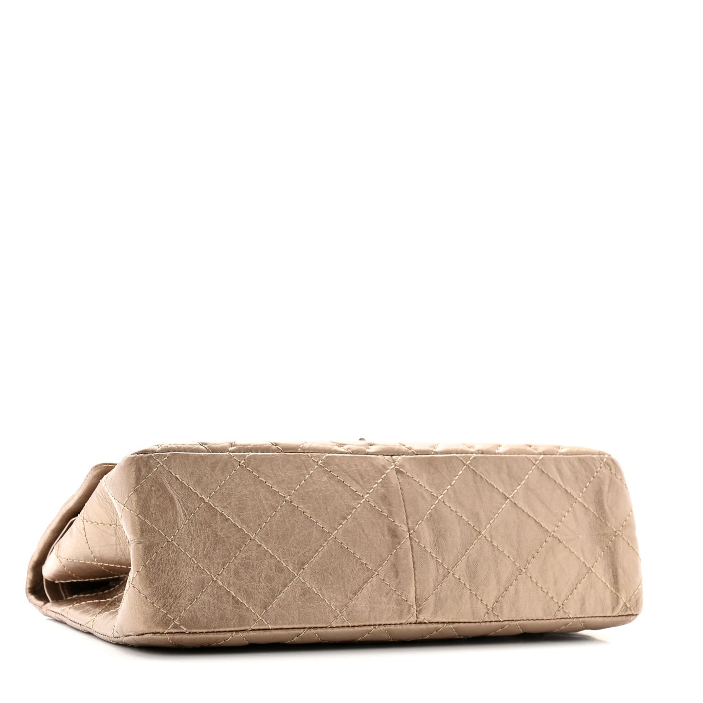 Metallic Aged Calfskin Quilted 2.55 Reissue 226 Flap Dark Gold