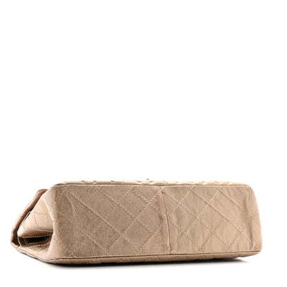 Chanel Metallic Aged Calfskin Quilted 2.55 Reissue 226 Flap Dark Gold 4 of 13