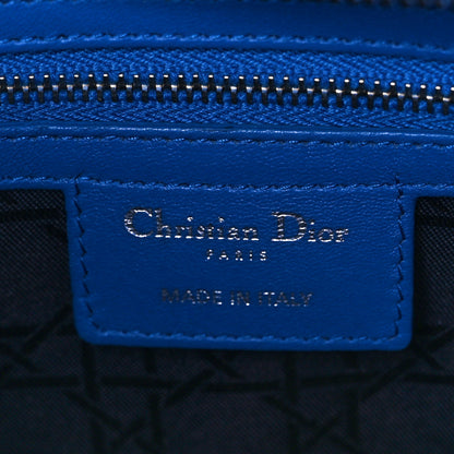 Christian Dior Lambskin Cannage Large Lady Dior Blue 6 of 10