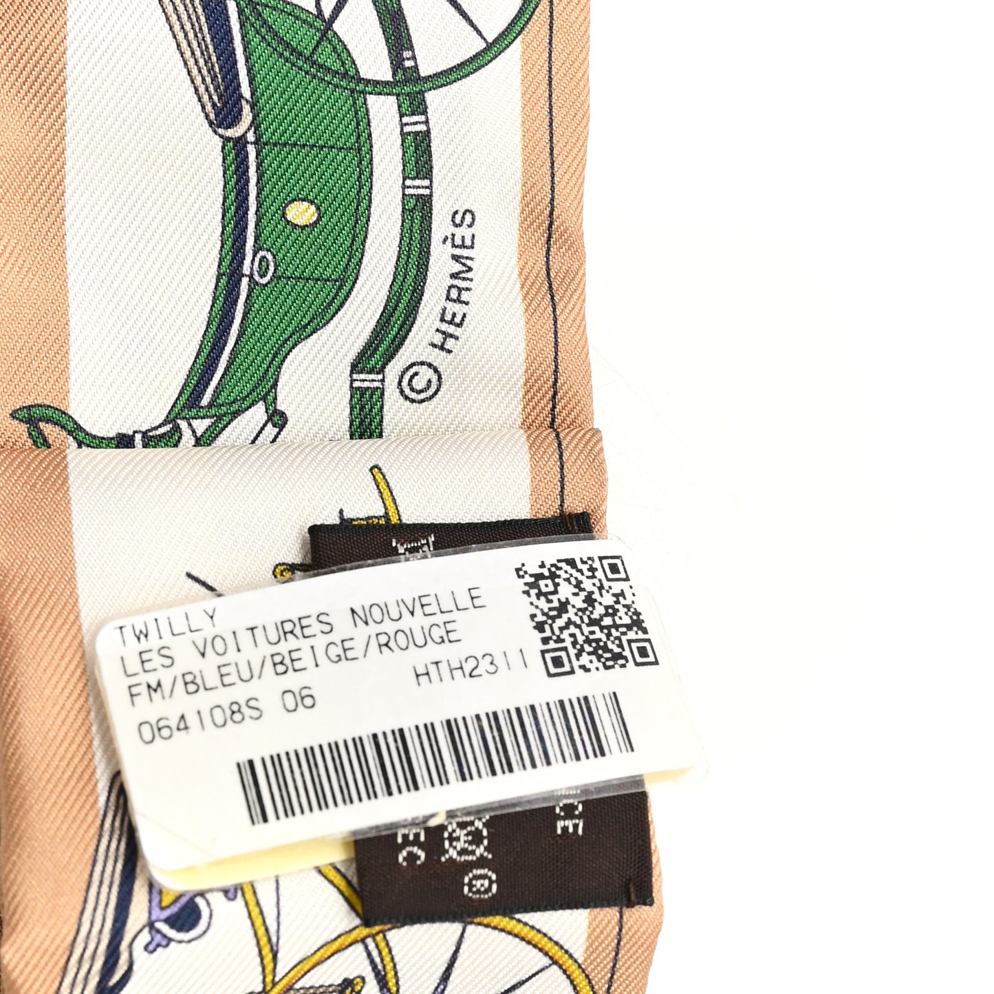 Silk Les Voitures Nouvelle Twilly Bleu Beige Rouge
