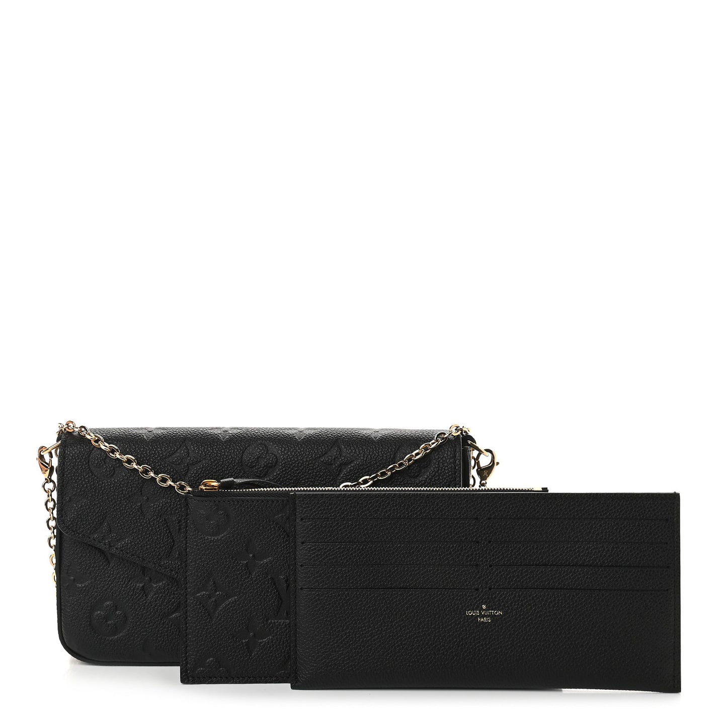 Empreinte Pochette Felicie Chain Wallet Black