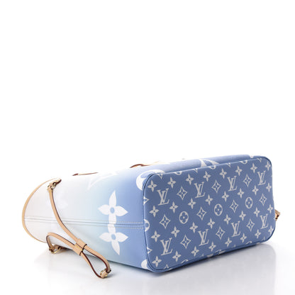 Louis Vuitton Monogram Giant By The Pool Neverfull MM Blue 4 of 10