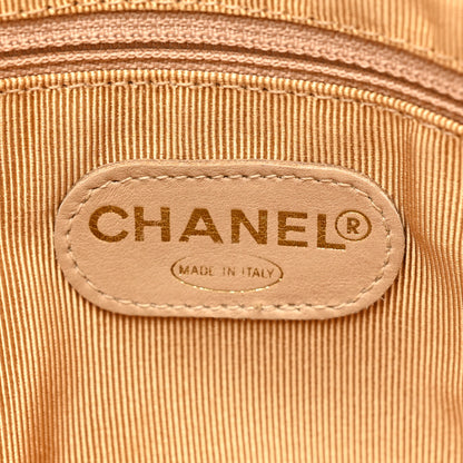 Chanel Caviar Logo Shoulder Bag Beige 6 of 12