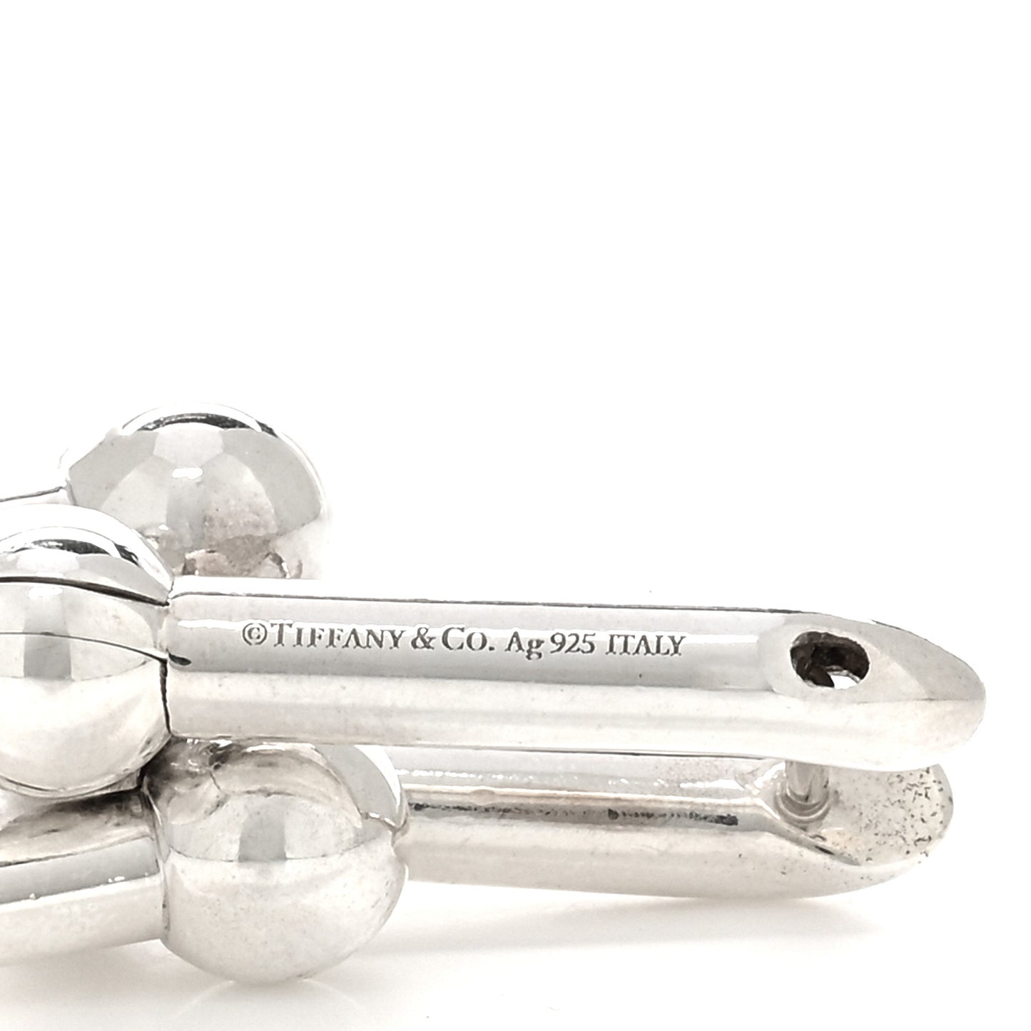 Sterling Silver Large HardWear Link Earrings
