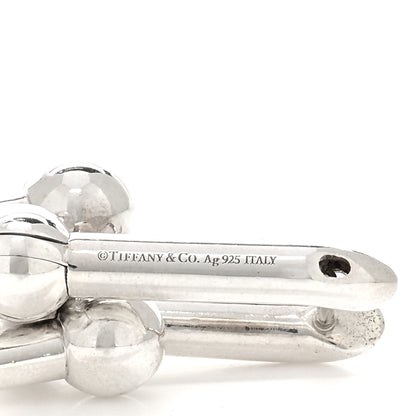 Tiffany Sterling Silver Large HardWear Link Earrings 4 of 4