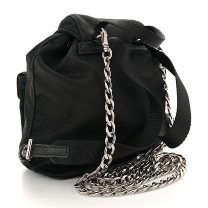 Prada Nylon Vela Mini Crossbody Backpack Black 3 of 11