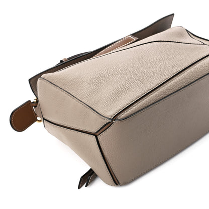 Loewe Grained Calfskin Small Puzzle Bag Sand Mink 10 of 11