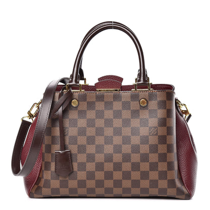 Louis Vuitton Damier Ebene Cuir Taurillon Brittany Bordeaux 1 of 9