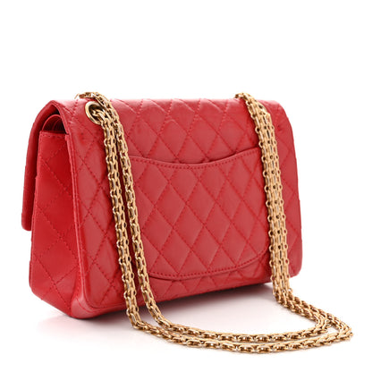 Chanel Aged Calfskin Quilted 2.55 Reissue 225 Flap Red 3 of 10
