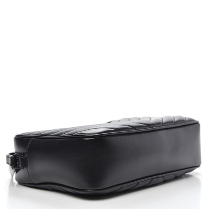 Saint Laurent Calfskin Matelasse Monogram Lou Camera Bag Black 4 of 10