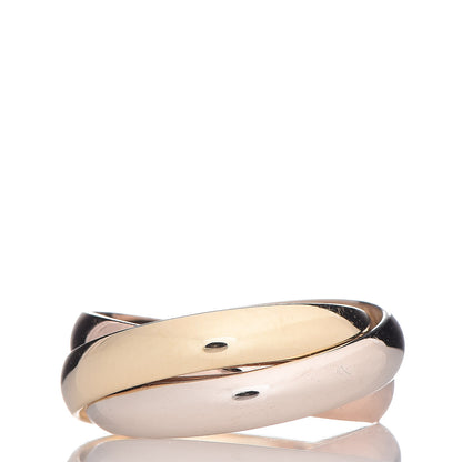 Cartier 18K Pink Yellow White Gold Classic Les Must De Trinity Ring 50 5.25 3 of 4