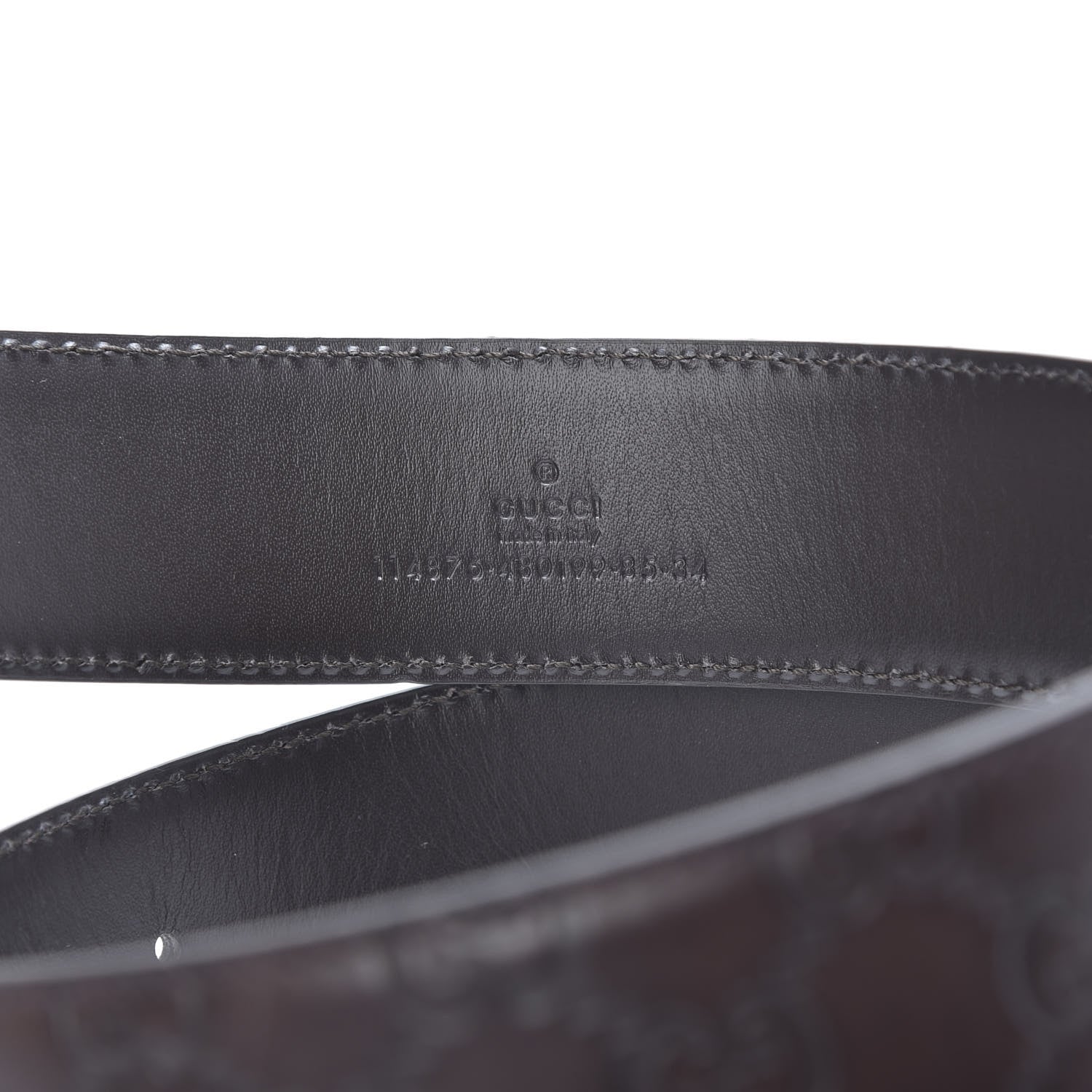Gucci Guccissima Interlocking G 40mm Belt 85 34 Brown 3 of 5