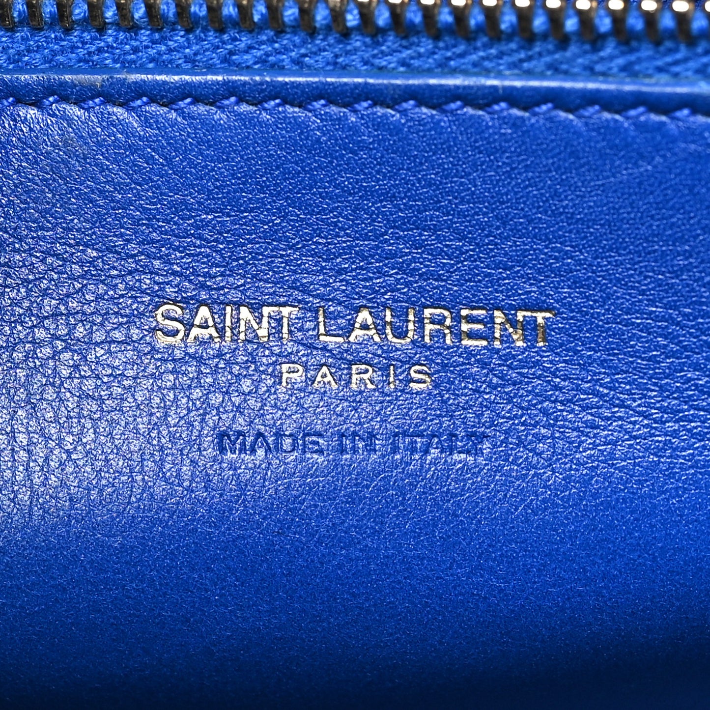 Calfskin Small Monogram Cabas Blue Majorelle