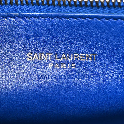 Saint Laurent Calfskin Small Monogram Cabas Blue Majorelle 6 of 10