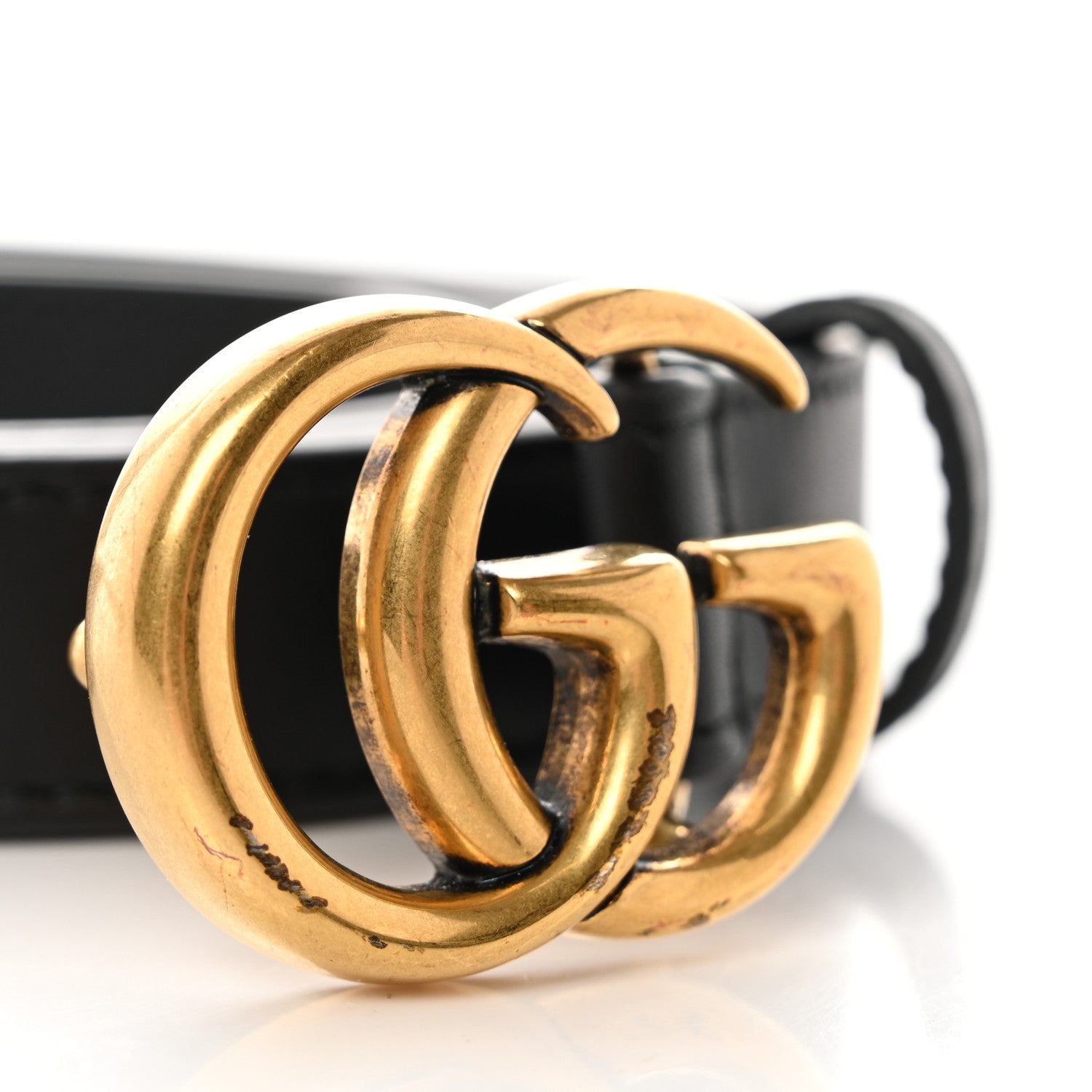 Gucci Calfskin Double G 40mm Belt 80 32 Black 6 of 6