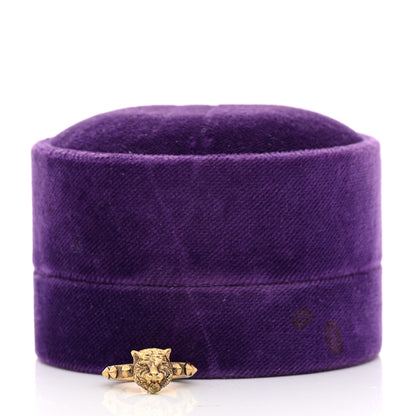 Gucci Feline Head Ring 50 5.5 Aged Gold 6 of 6
